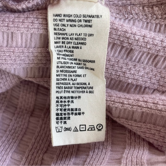 Free People Top Party In The Back Casual Barely Lilac - Picture 9 of 11